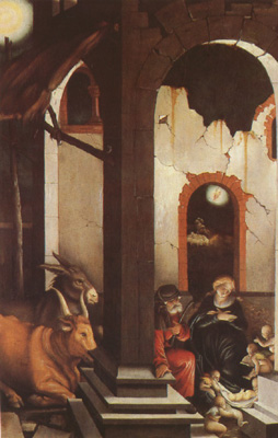 Hans Baldung Grien The Nativity (mk08)